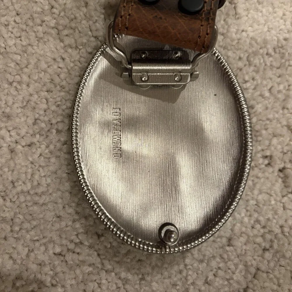 NWOT Cody James Men’s Berry Edge Brown Belt W/Idyllwind Long Horn Buckle Size 36